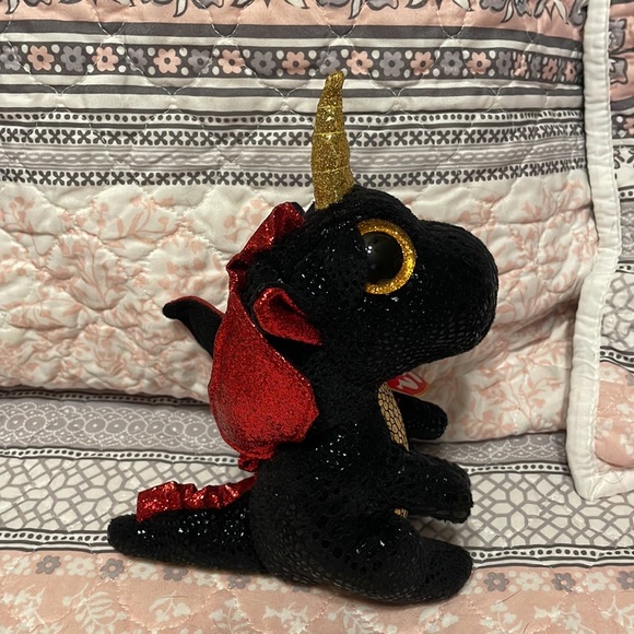 TY Beanie Boos Grindal the Dragon 6" UltraSoft Collectible Plush NWT - Picture 2 of 8